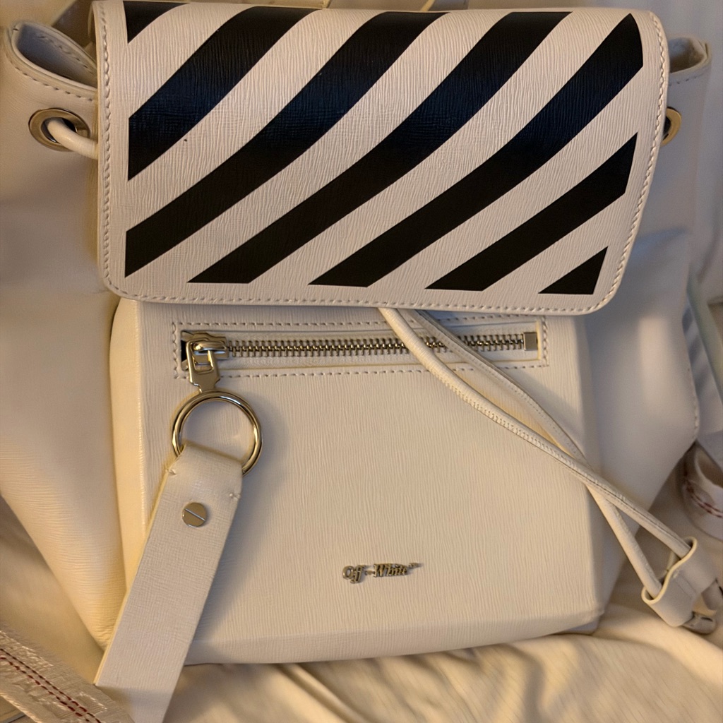 Off-White Leather Backpack
